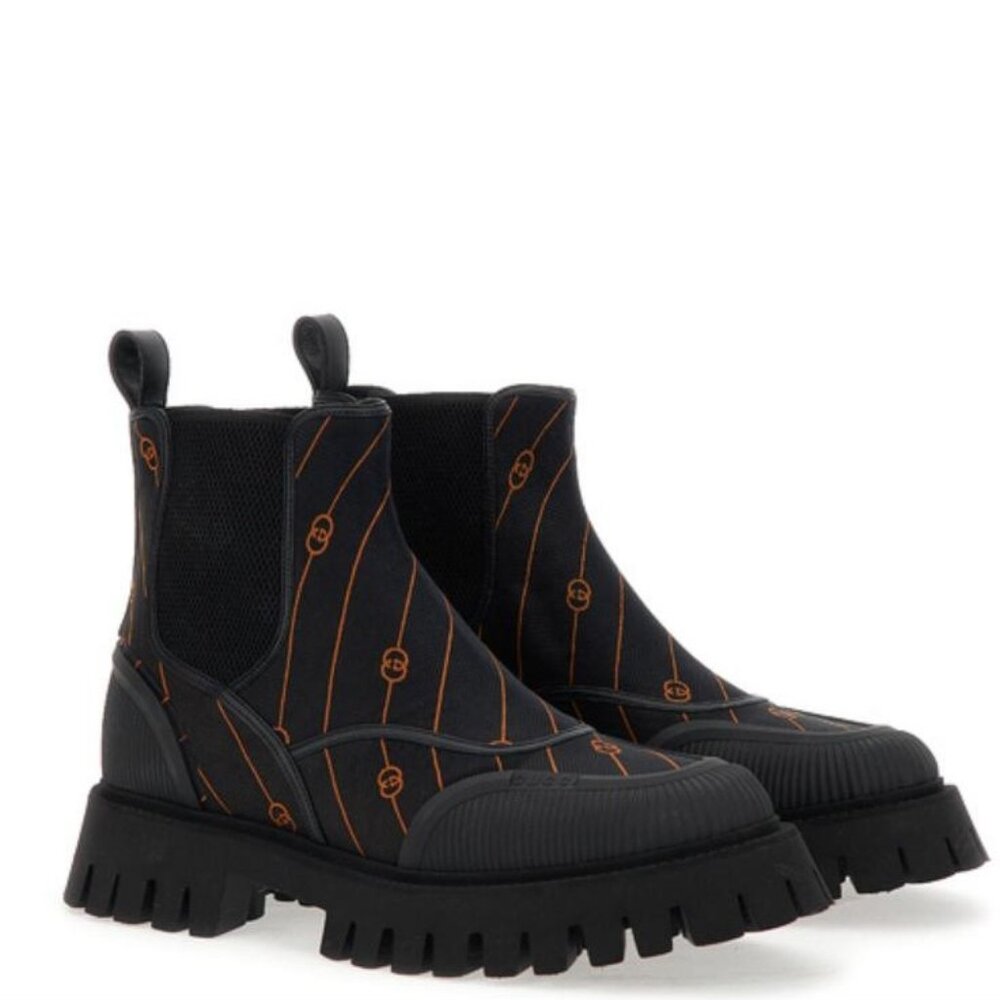 NIB Gucci Novo GG canvas slip on boots G 10.5 US 11.5